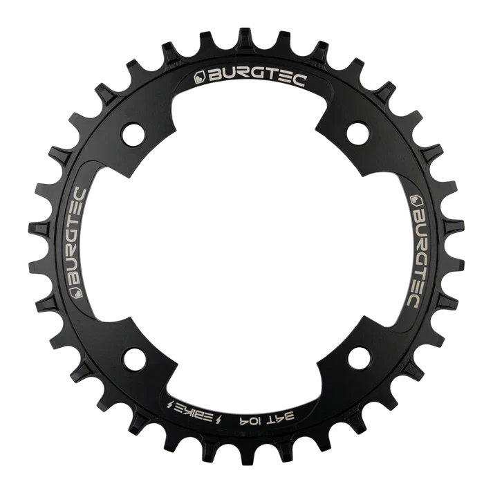 BURGTEC 104MM BCD E-BIKE SPECIFIC OUTSIDE FIT CHAINRING- SHIMANO MOTOR