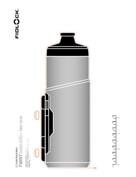 FIDLOCK TWIST 600ML BOTTLE + BIKE BASE