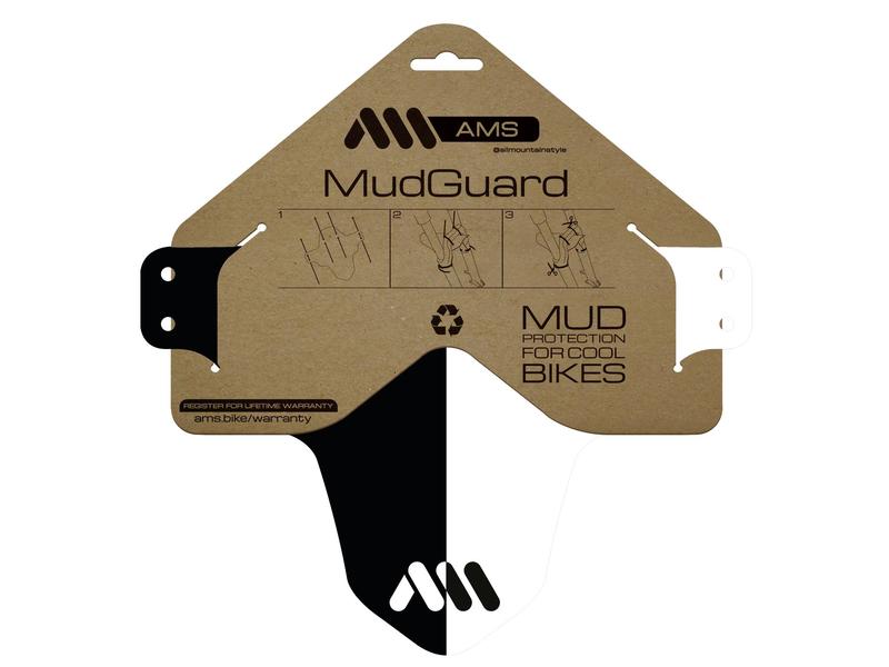 ALL MOUNTAIN STYLE MUD GUARD BLACK AND WHITE