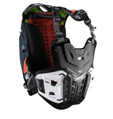 LEATT CHEST PROTECTOR MOTO 4.5 HYDRA [BLACK/RED] 2023